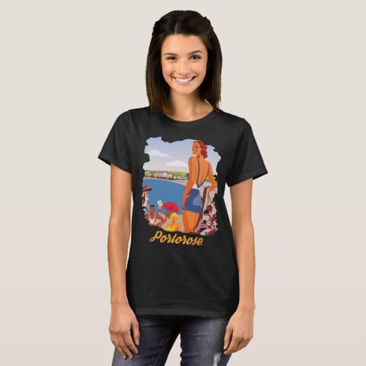 Portorose Beach T-shirt (Voorkant volledig)