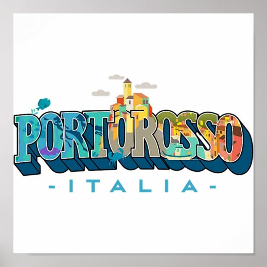 Portorosso Italia Logo Poster (Voorkant)