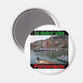 Portovenere Italië Magneet (Voorkant / Achterkant)