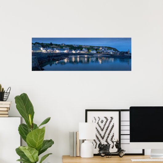 Portpatrick Harbour, Schotland Poster (Thuiskantoor)