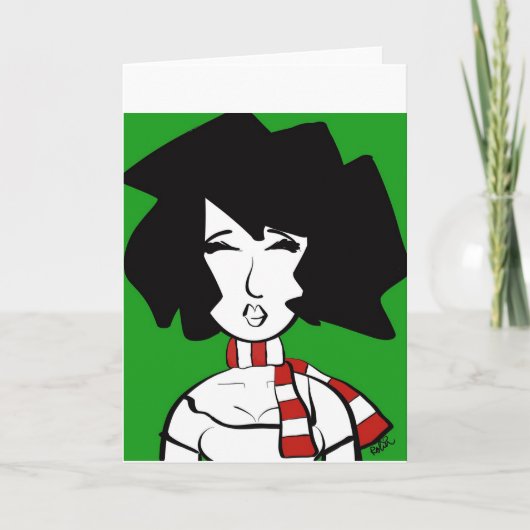 Portra Doodle Wenskaart Kaart (Voorkant)