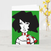 Portra Doodle Wenskaart Kaart (Gele Bloem)