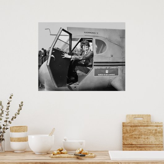 PORTRAIT 1936 VAN AMELIA EARHART POSTER (Keuken)
