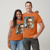 Portrait Barack Obama Patriotic T-shirt (Unisex)