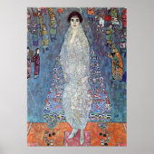 Portrait Baroness Elisabeth Bacchofen Echt, Klimt Poster (Voorkant)