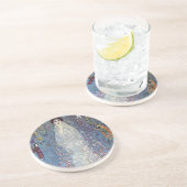 Portrait Baroness Elisabeth Bacchofen Echt, Klimt Zandsteen Onderzetter (Zijkant)