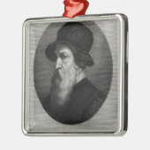 Portrait Benvenuto Cellini gegraveerd door Metalen Ornament (Links)