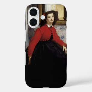 Portrait de Jeune Femme en Veste Rouge iPhone 16 Hoesje