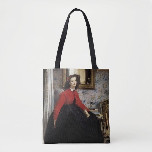 Portrait de Jeune Femme en Veste Tote Bag (Voorkant)