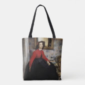 Portrait de Jeune Femme en Veste Tote Bag (Achterkant)