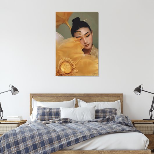 Portrait Geji GaiGai Chinese Dance Canvas Afdruk (Insitu (Slaapkamer))