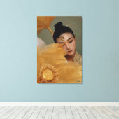 Portrait Geji GaiGai Chinese Dance Canvas Afdruk (Insitu (Houten vloer))