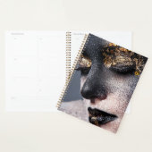 Portrait Gold Black Artistic Makeup Luxury Beauty Planner (Display)