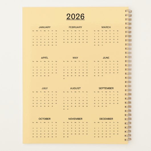 Portrait in Color Block Surrealism  Planner (Achterkant)