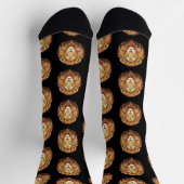 Portrait lion head front view sokken (Top)