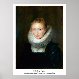 Portrait Maid Honor Infanta Isabella Rubens Paul Poster