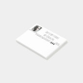 Portrait noir blanc pixel art  post-it® notes (Schuin)