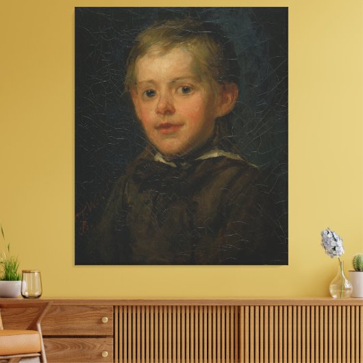 Portrait of a Boy  Canvas Afdruk (Insitu (Woonkamer))