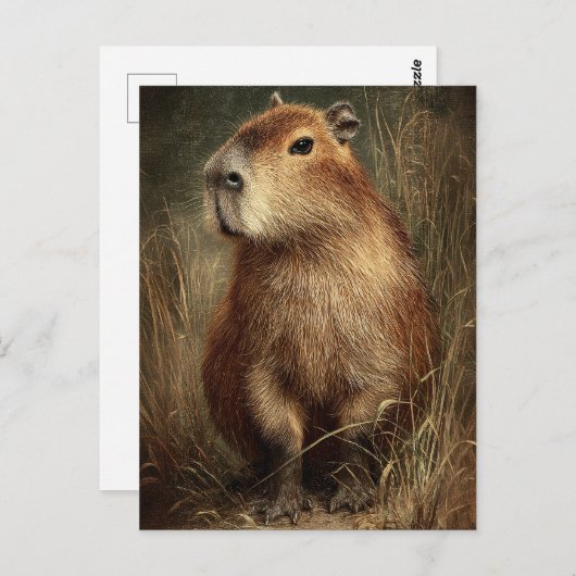 Portrait of a Capybara Briefkaart (Voorkant / Achterkant)