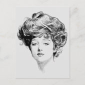 Portrait Of A Gibson Girl, 1900 Briefkaart (Voorkant)