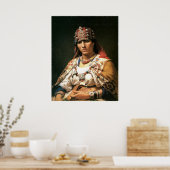 Portrait of a Kabylie Woman, Algerije, 1875 Poster (Keuken)
