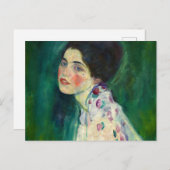 Portrait of a Lady, 1916-1917 by Gustav Klimt Briefkaart (Voorkant / Achterkant)
