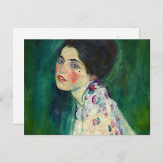 Portrait of a Lady, 1916-1917 by Gustav Klimt Briefkaart (Voorkant / Achterkant)