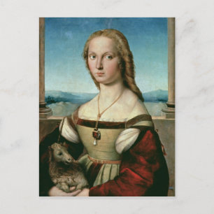 Portrait of a Lady with a Unicorn, c.1505-6 Briefkaart