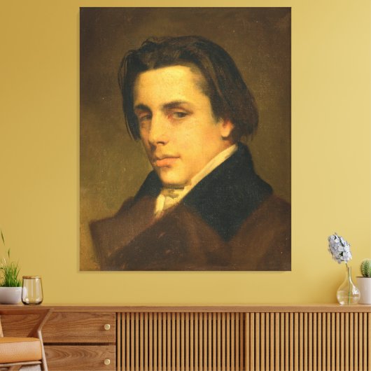 Portrait Of A Man Canvas Afdruk (Insitu (Woonkamer))