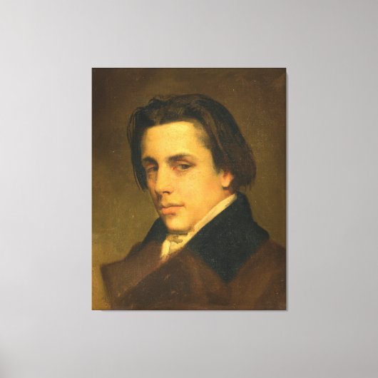 Portrait Of A Man Canvas Afdruk (Voorkant)