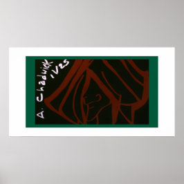 Portrait of a Man's Face Poster