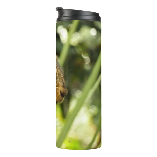 Portrait of a Squirrel Nature Animal Photography Thermosbeker (Geroteerd rechts)