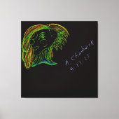 Portrait of a Wood Nymph Canvas Afdruk (Voorkant)