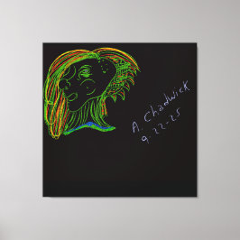 Portrait of a Wood Nymph  Canvas Afdruk