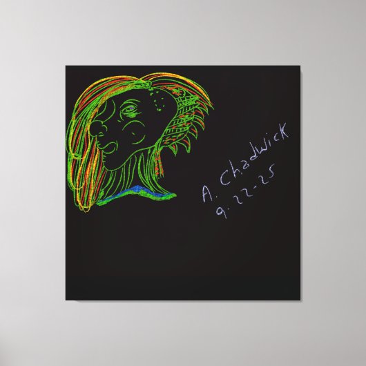 Portrait of a Wood Nymph Canvas Afdruk (Voorkant)