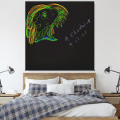 Portrait of a Wood Nymph Canvas Afdruk (Insitu (Slaapkamer))