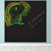 Portrait of a Wood Nymph Canvas Afdruk (Insitu (Houten vloer))