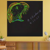 Portrait of a Wood Nymph Canvas Afdruk (Insitu (Woonkamer))