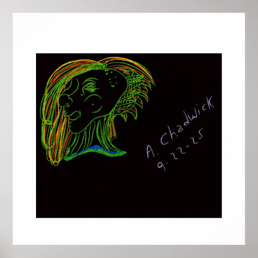 Portrait of a Wood Nymph  Poster (Voorkant)