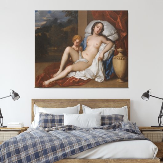 Portrait Of A Young Woman And Child Canvas Afdruk (Insitu (Slaapkamer))