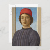 Portrait of a Youth, c.1485 (oil & tempera) Briefkaart (Voorkant / Achterkant)