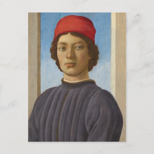 Portrait of a Youth, c.1485 (oil & tempera) Briefkaart (Voorkant)