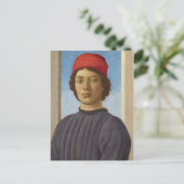 Portrait of a Youth, c.1485 (oil & tempera) Briefkaart (Staand voorkant)