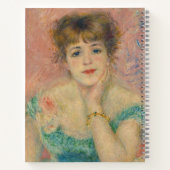 Portrait of Actress Jeanne Samary, Auguste Renoir Notitieboek (Achterkant)