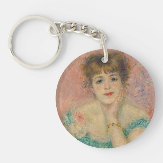 Portrait of Actress Jeanne Samary, Auguste Renoir Sleutelhanger (Voorkant)