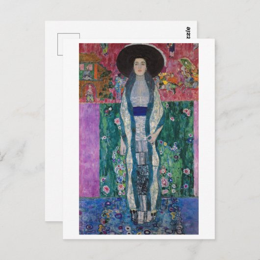 Portrait of Adele Bloch Bauer, Gustav Klimt Briefkaart (Voorkant / Achterkant)