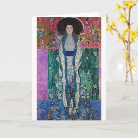 Portrait of Adele Bloch Bauer, Gustav Klimt Kaart (Gele Bloem)