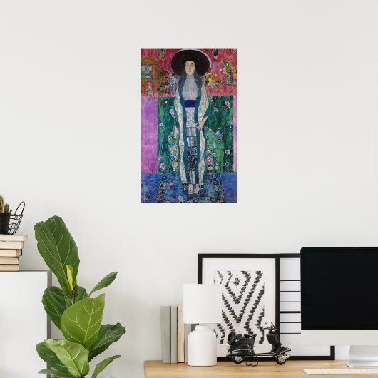 Portrait of Adele Bloch Bauer, Gustav Klimt Poster (Thuiskantoor)