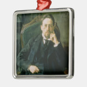 Portrait of Anton Pavlovich Chekhov, 1898 Metalen Ornament (Links)