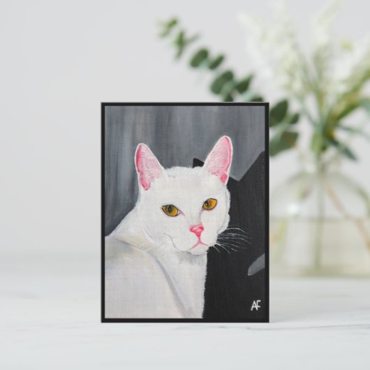 Portrait of Blanca Painting by Alfred Fox Briefkaart (Staand voorkant)